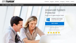 Advanced System Protectorのトップページ画像